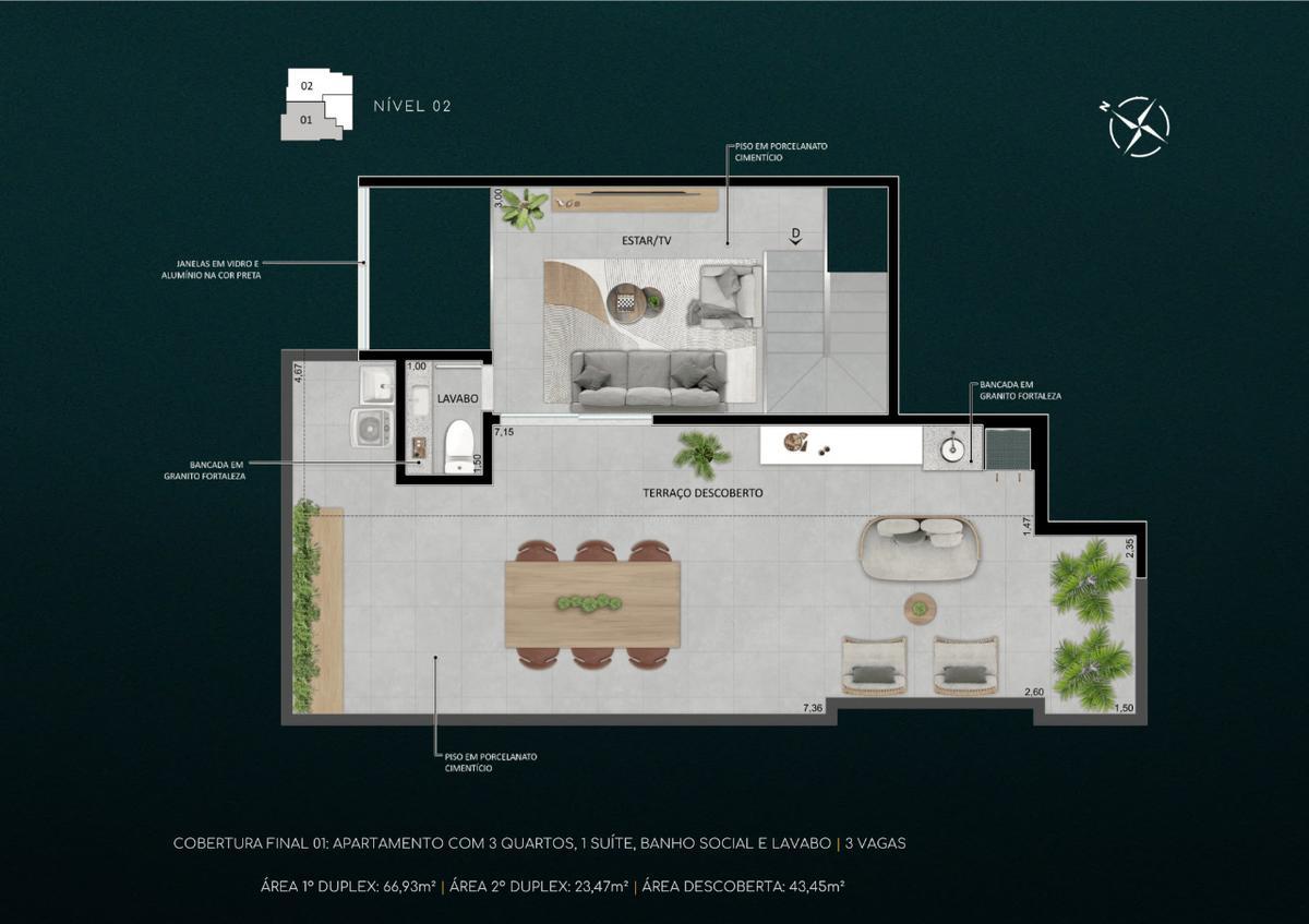 Apartamento, União, 2 Quartos, 2 Vagas, 2 Suítes