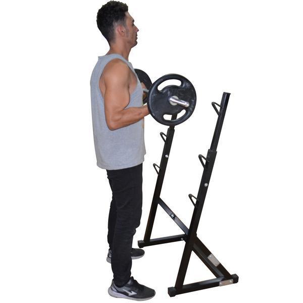 Suporte Cavalete Para Barra - Supino, Bíceps, Banco Livre e Mais...- Fitness Prado