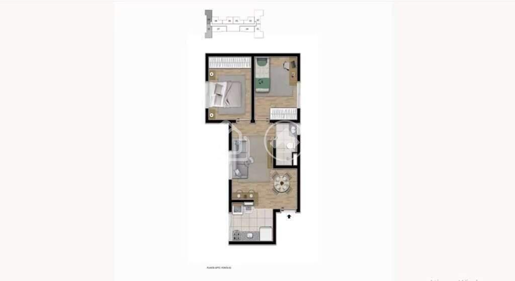 Apartamento, Centro, 2 Quartos, 1 Vaga, 1 Suíte