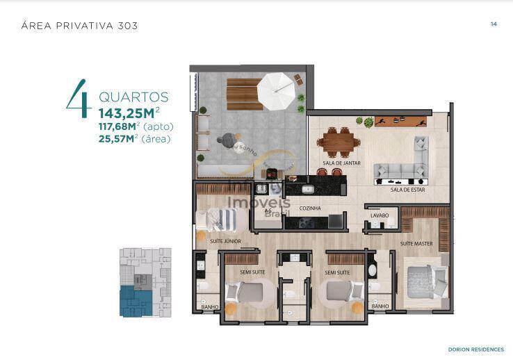 Apartamento, Palmares, 4 Quartos