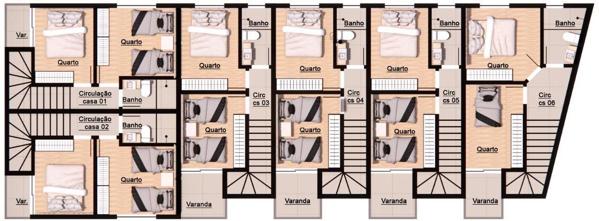 Casa, Duquesa II (são Benedito), 2 Quartos, 2 Vagas