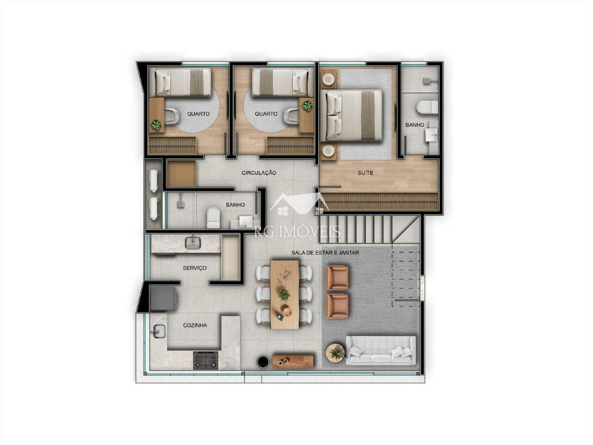 Apartamento, Barreiro, 3 Quartos, 2 Vagas, 1 Suíte