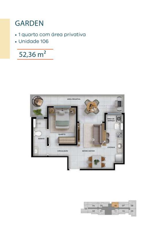 Apartamento, Serrano, 2 Quartos, 1 Vaga, 1 Suíte