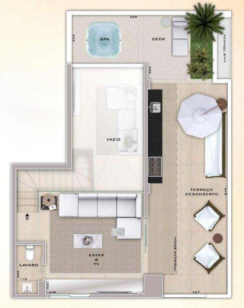 Cobertura, Santo Antônio, 3 Quartos, 2 Vagas, 1 Suíte