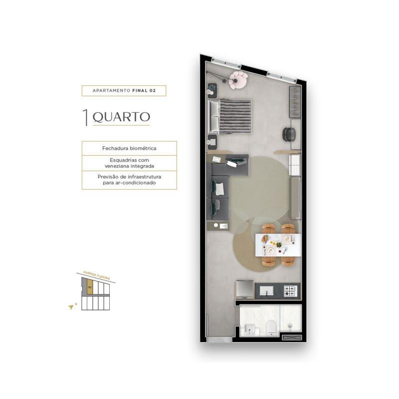 Apartamento, Ouro Preto, 1 Quarto, 1 Vaga