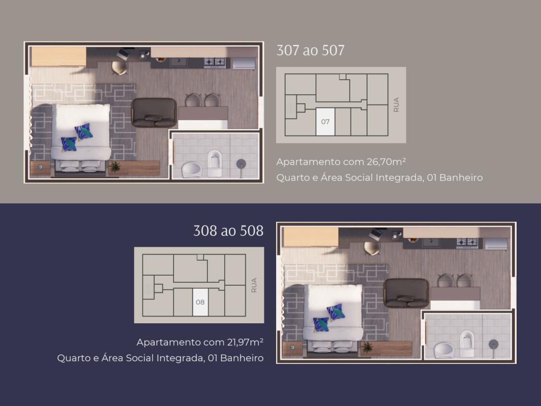 Apart Hotel, União, 2 Quartos, 0 Vaga