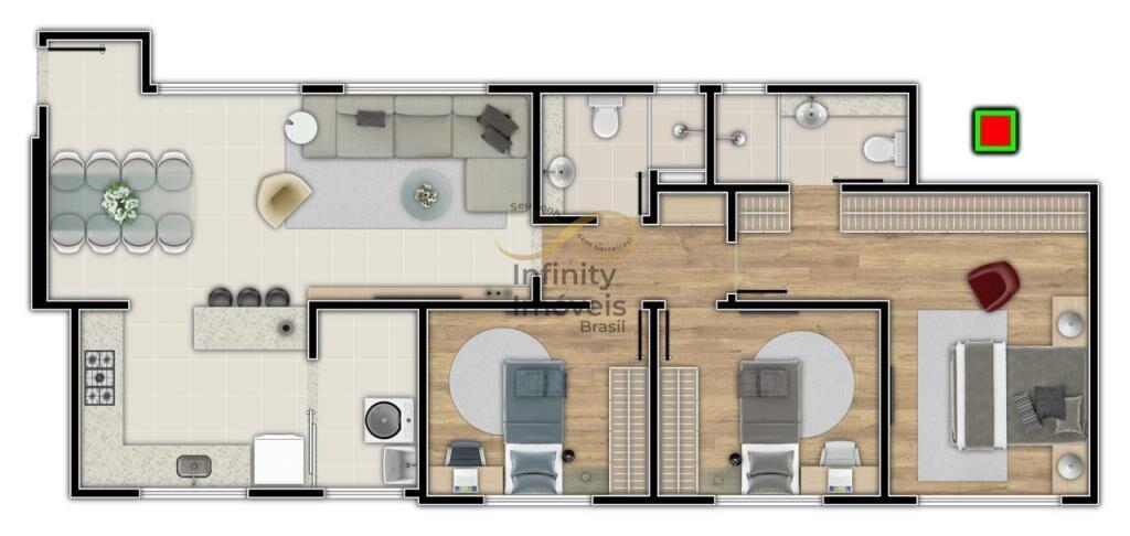 Apartamento, Nova Suíssa, 3 Quartos