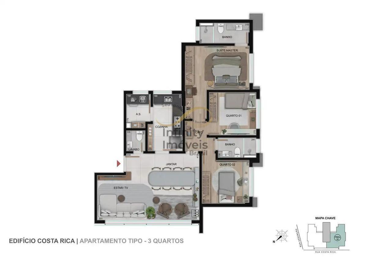 Cobertura, Sion, 3 Quartos