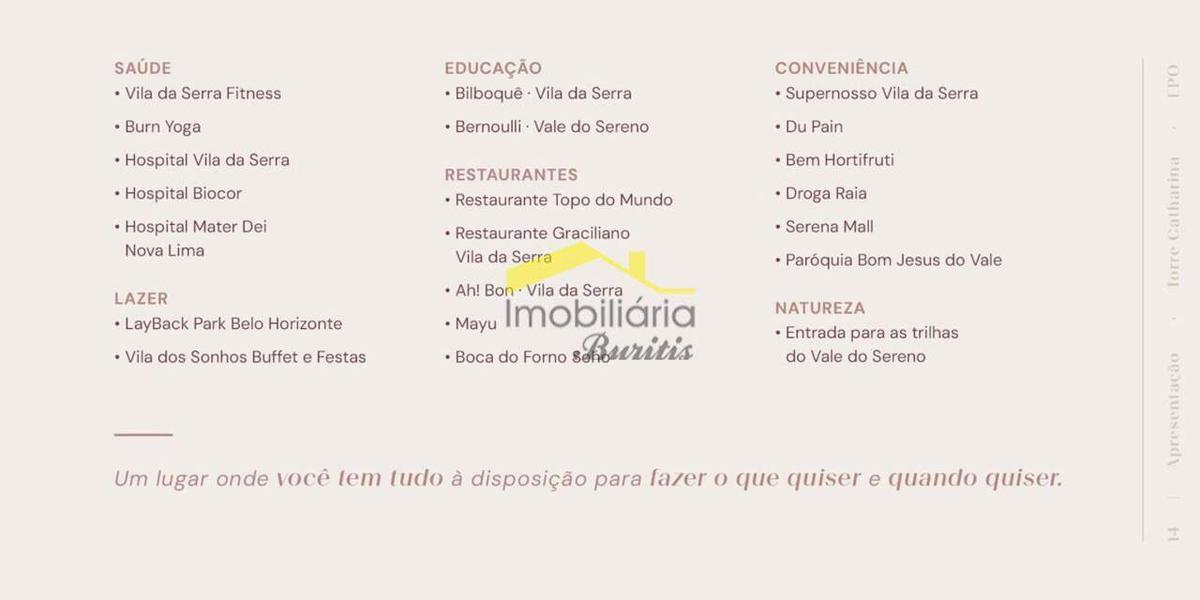 Cobertura, Vila da Serra, 2 Quartos, 4 Vagas, 2 Suítes