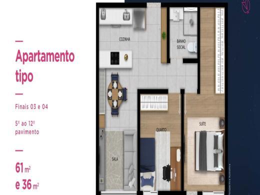 Apartamento, Lourdes, 2 Quartos, 1 Vaga