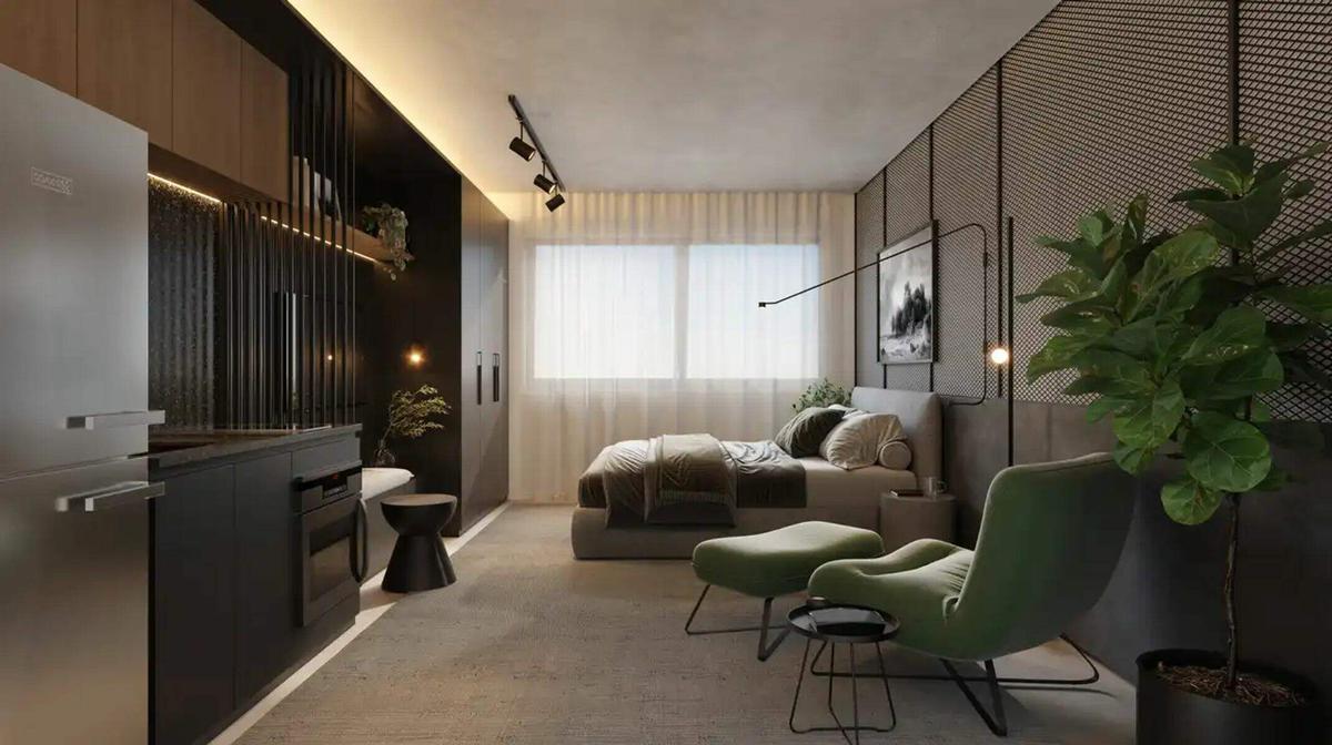 Apartamento, Centro, 1 Quarto, 0 Vaga, 1 Suíte