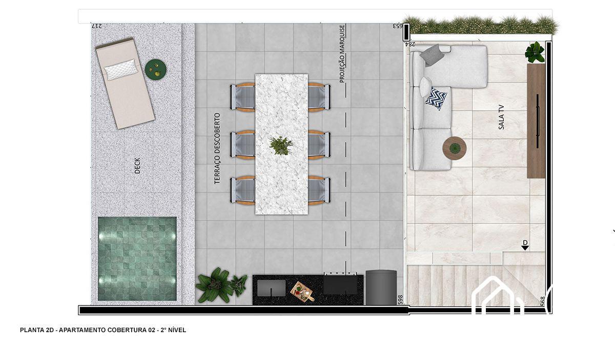 Apartamento, Funcionários, 2 Quartos, 2 Vagas, 1 Suíte
