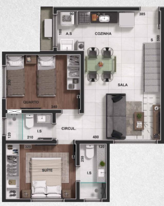 Cobertura, Dona Clara, 2 Quartos, 1 Vaga, 1 Suíte