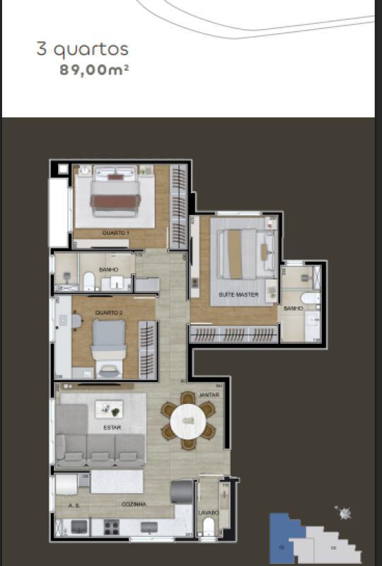 Apartamento, Carmo, 3 Quartos, 2 Vagas, 1 Suíte