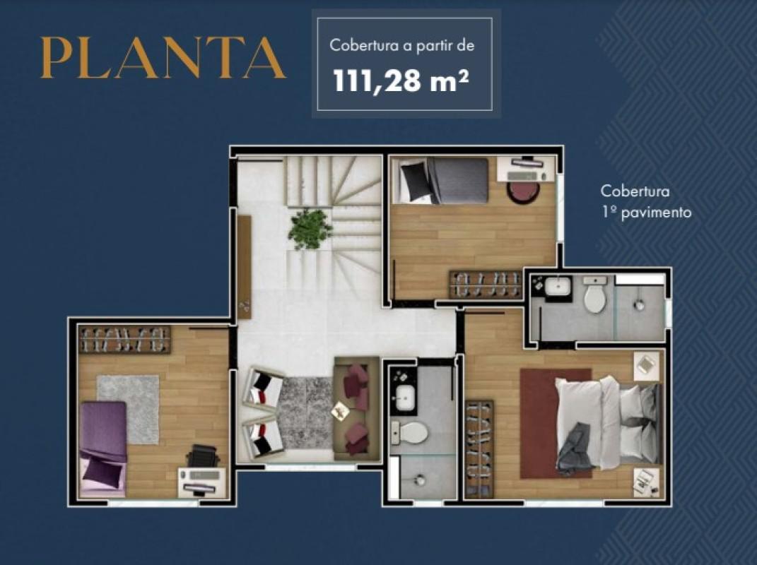 Cobertura, Alto Caiçaras, 2 Quartos, 2 Vagas, 1 Suíte