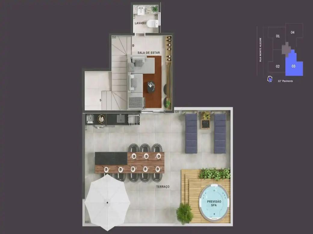 Cobertura, São Lucas, 2 Quartos, 3 Vagas, 1 Suíte
