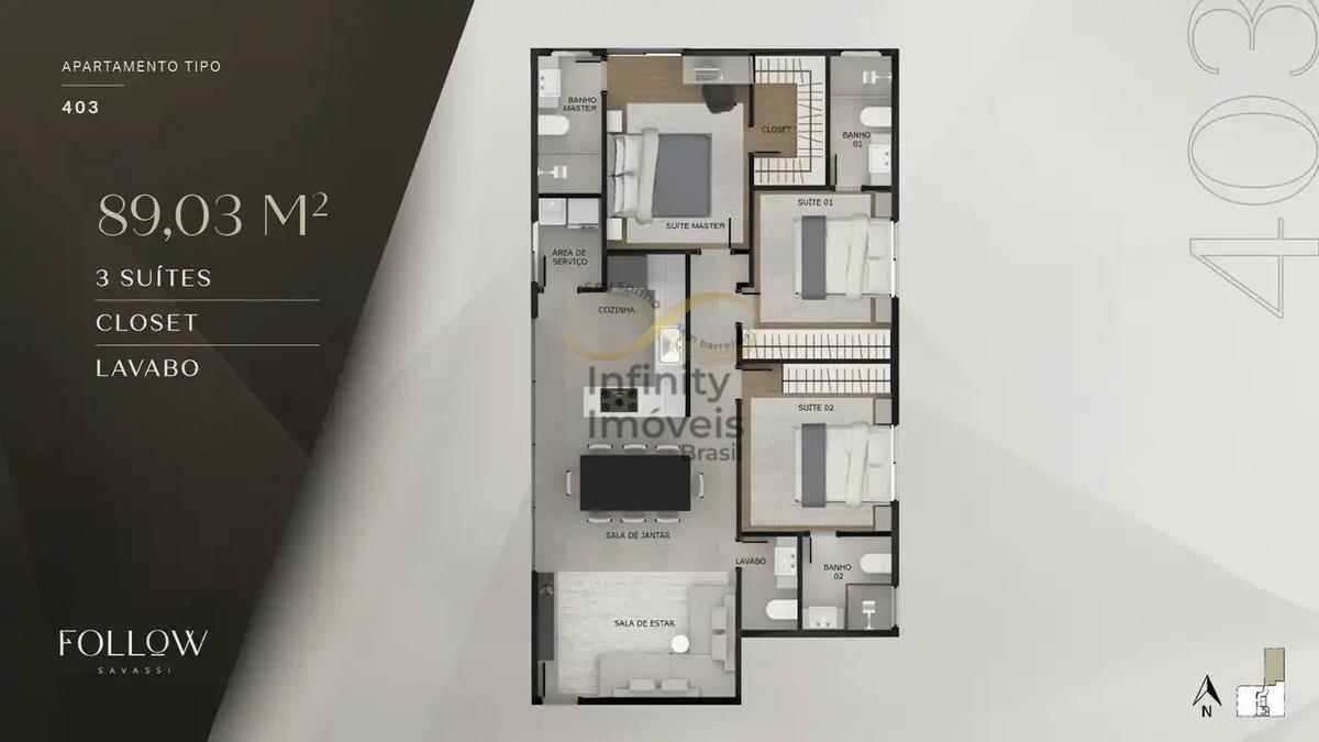 Apartamento, Savassi, 2 Quartos