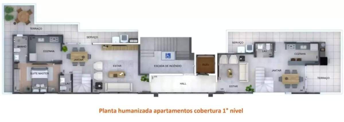 Apartamento, Jardim América, 2 Quartos, 2 Vagas, 1 Suíte
