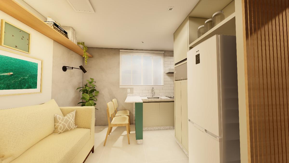 Apartamento, Pedro II, 1 Quarto, 0 Vaga