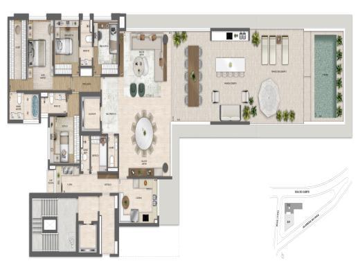 Apartamento, Vale do Sereno, 4 Quartos, 3 Vagas, 2 Suítes