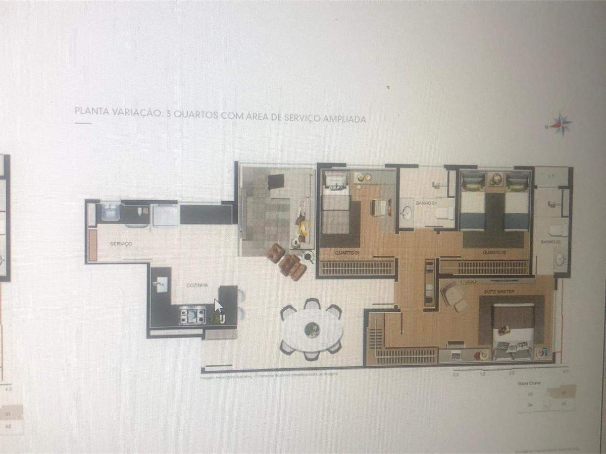 Apartamento, Funcionários, 2 Quartos, 2 Vagas, 1 Suíte