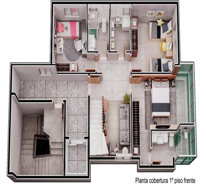 Apartamento, Horto, 2 Quartos, 2 Vagas, 1 Suíte