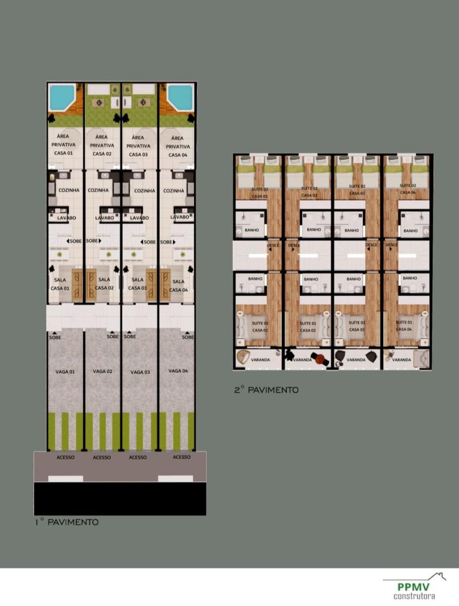 Casa, Santa Branca, 2 Quartos, 2 Vagas, 2 Suítes