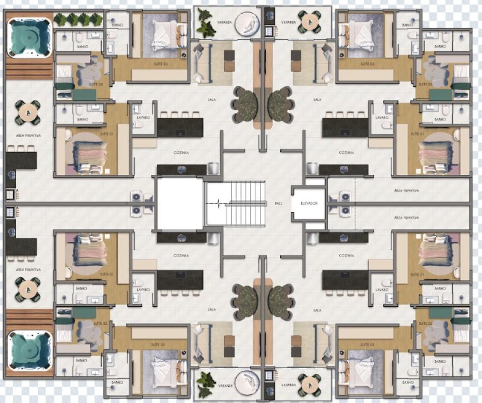 Apartamento, Jardim Riacho das Pedras, 3 Quartos, 2 Vagas, 3 Suítes