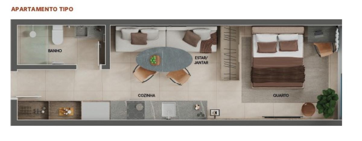 Apart Hotel, Cidade Jardim, 1 Quarto, 2 Vagas