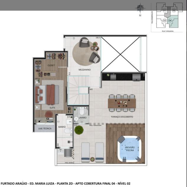 Cobertura, Prado, 4 Quartos, 3 Vagas, 2 Suítes