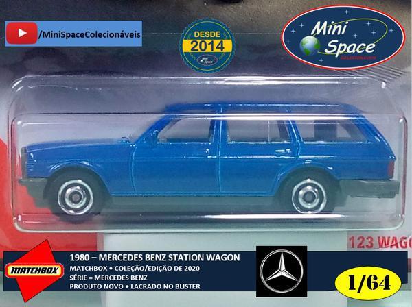Matchbox 1980 Mercedes Benz S123 State Wagon Azul 1/64