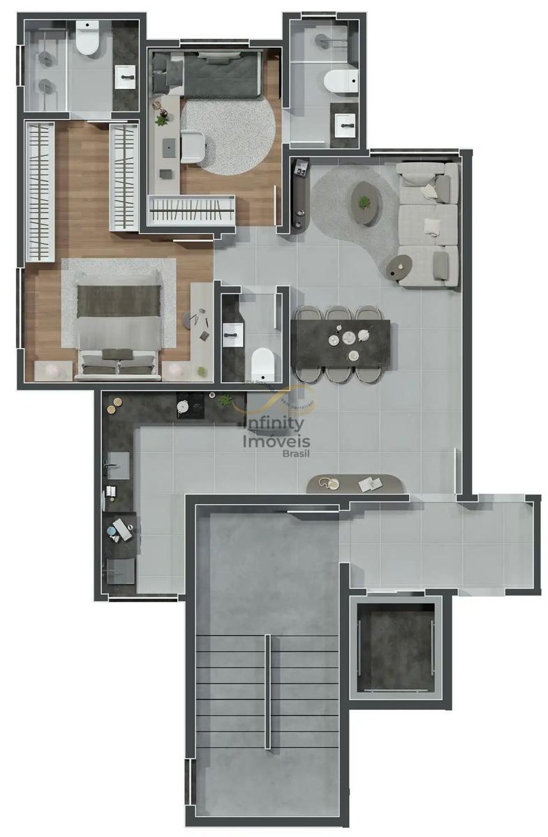 Apartamento, Santo Antônio, 2 Quartos