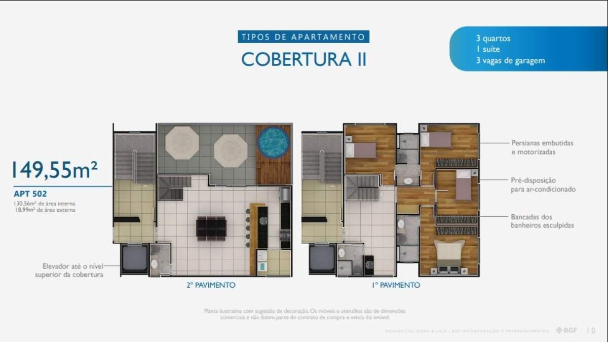 Cobertura, Alto Barroca, 3 Quartos, 3 Vagas, 1 Suíte