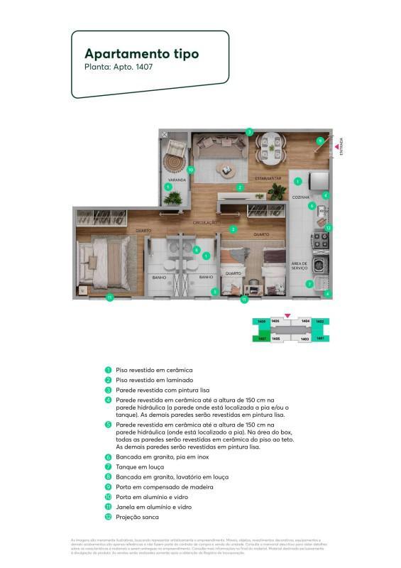 Apartamento, Santa Terezinha, 2 Quartos, 1 Vaga, 1 Suíte