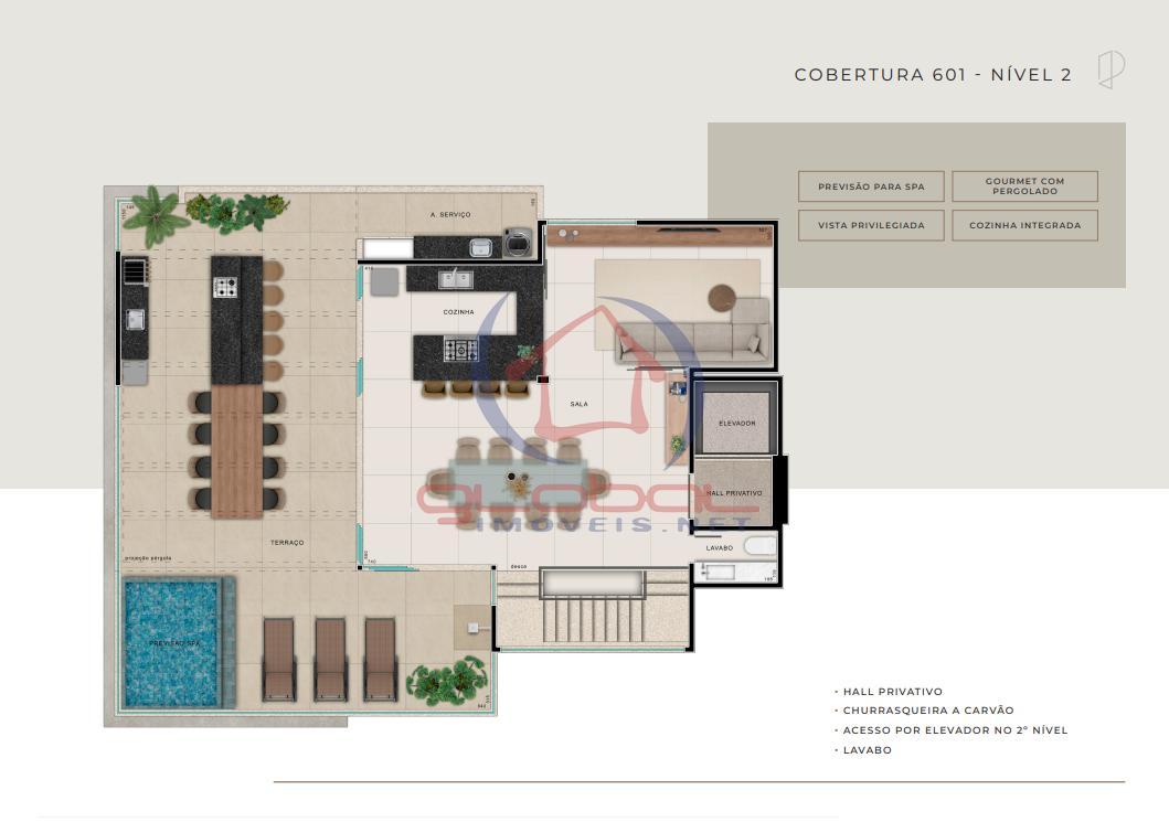Cobertura, Ouro Preto, 4 Quartos, 4 Vagas, 4 Suítes