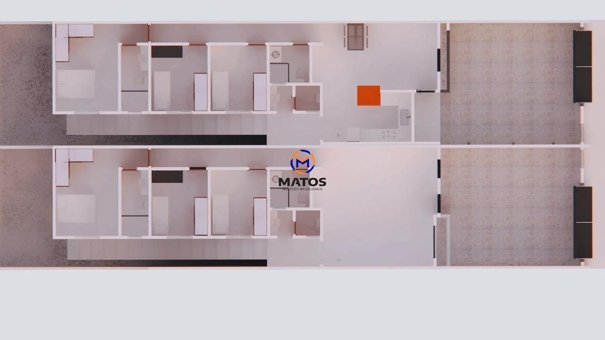 Casa, Novo Centro, 3 Quartos, 2 Vagas, 1 Suíte