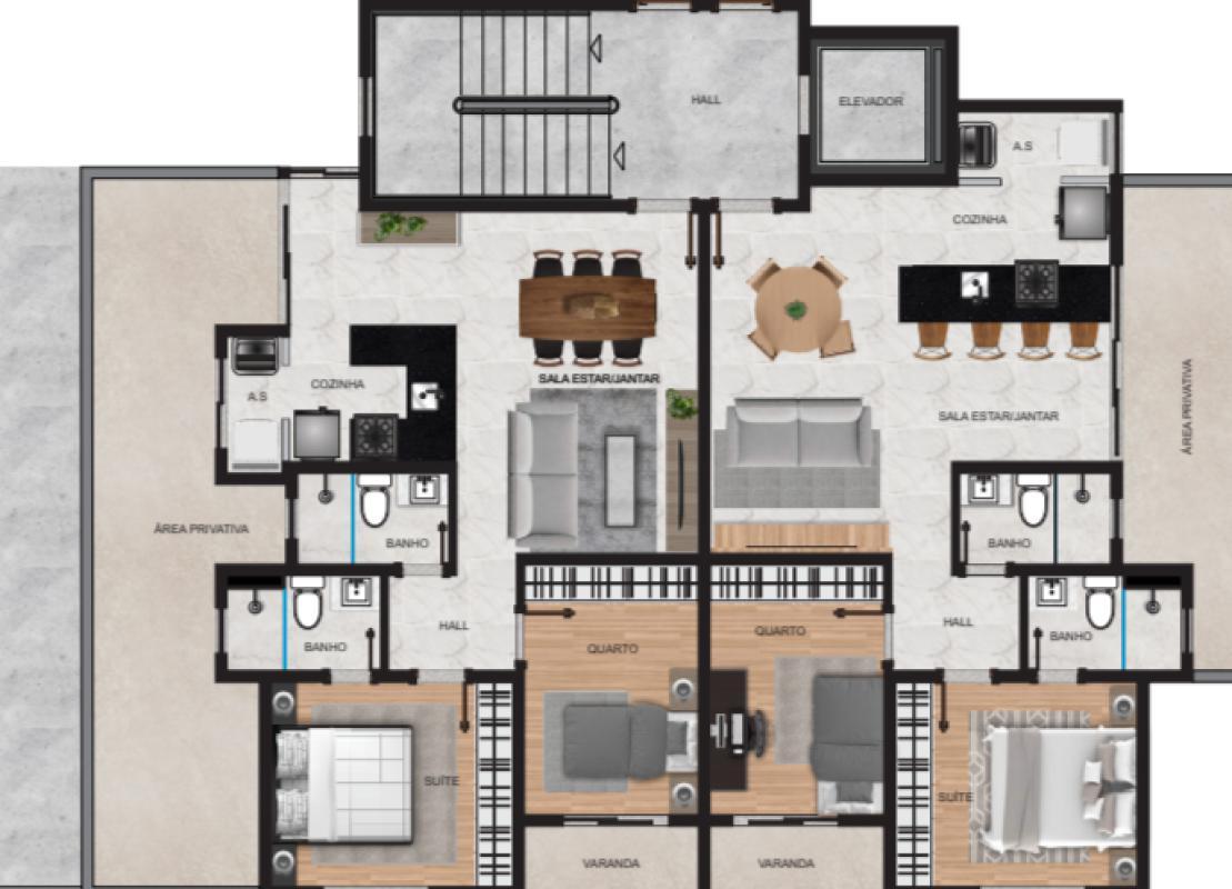 Cobertura, Goiânia, 2 Quartos, 2 Vagas, 1 Suíte