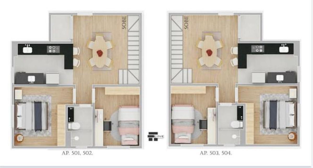 Apartamento, Ernesto do Nascimento(barreiro), 2 Quartos, 1 Vaga