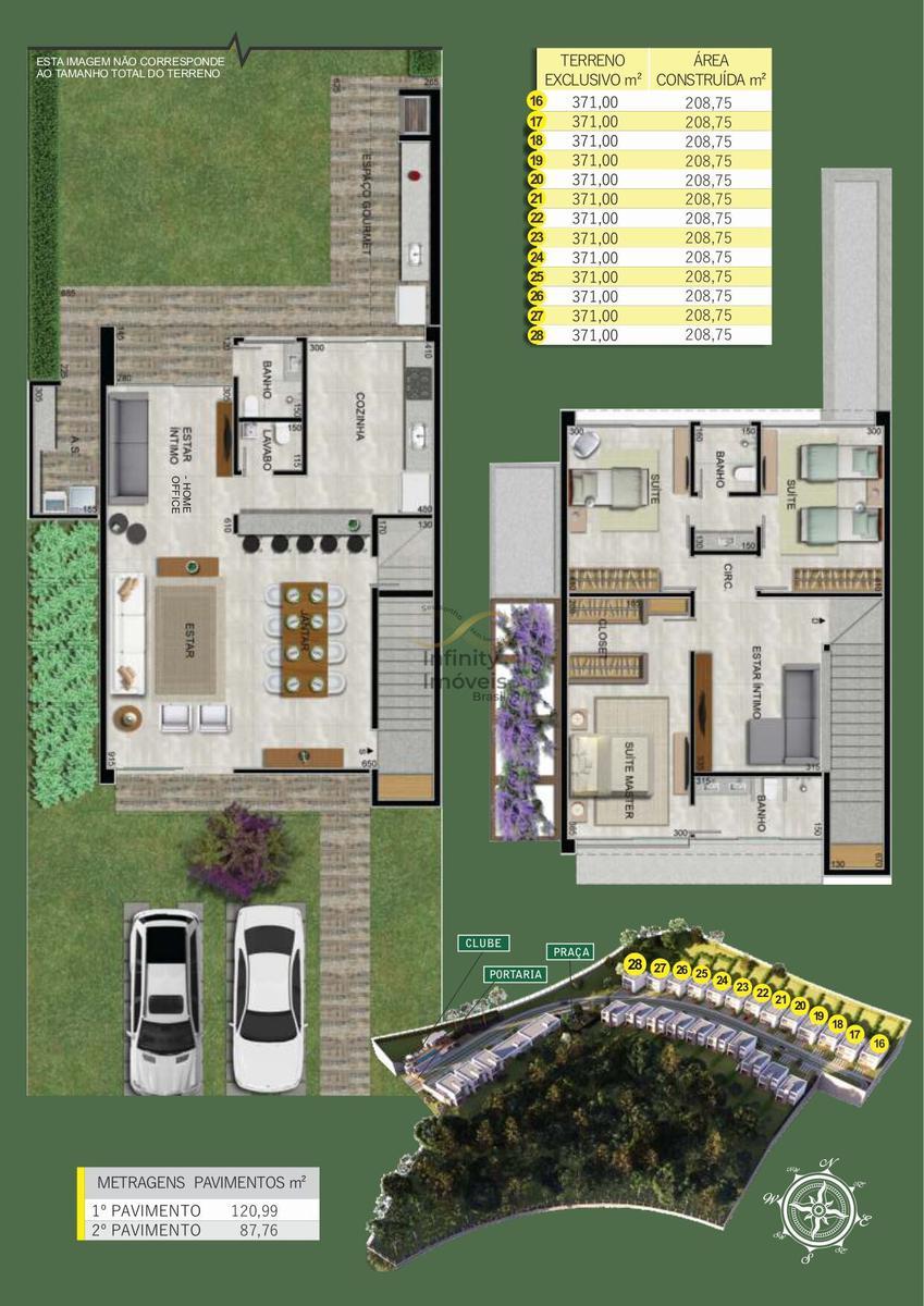 Casa em Condomínio, Garças, 3 Quartos