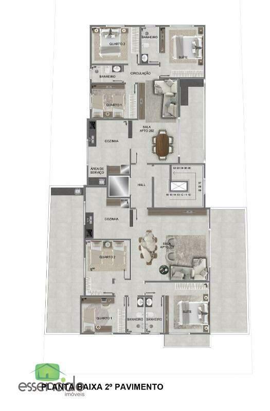 Apartamento, Eldorado, 3 Quartos, 2 Vagas, 1 Suíte