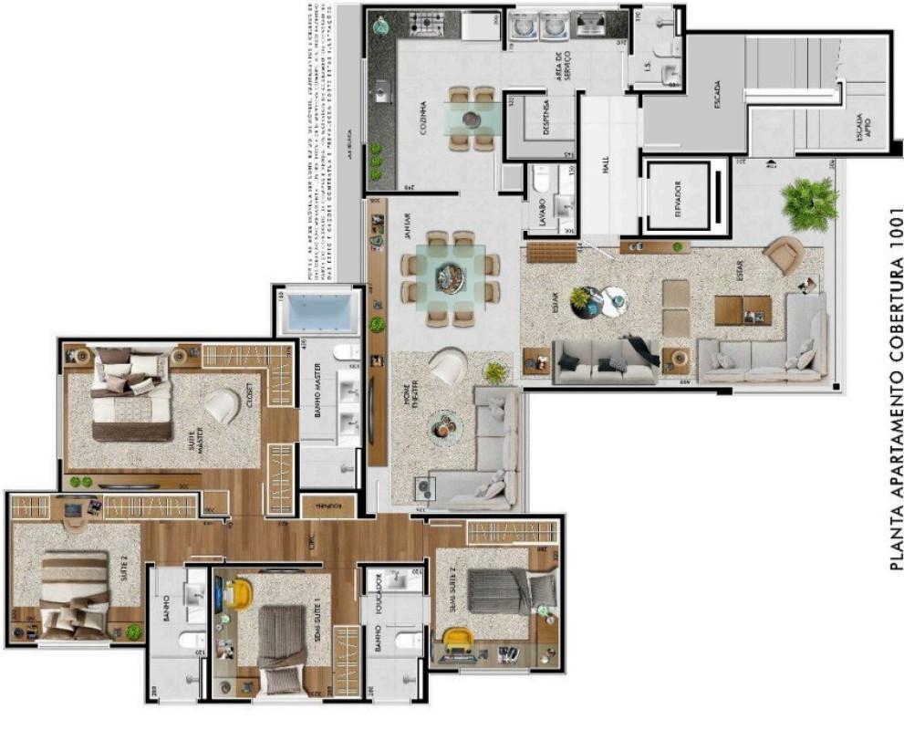 Apartamento, Castelo, 4 Quartos, 4 Vagas, 4 Suítes
