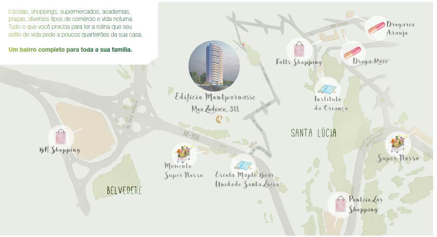 Apartamento, Santa Lúcia, 4 Quartos, 4 Vagas, 4 Suítes