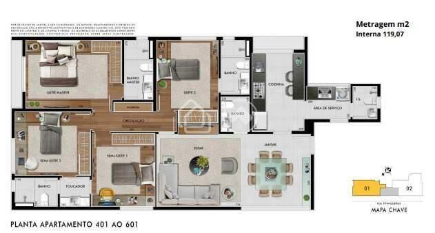 Apartamento, Santo Antônio, 3 Quartos, 3 Vagas, 2 Suítes