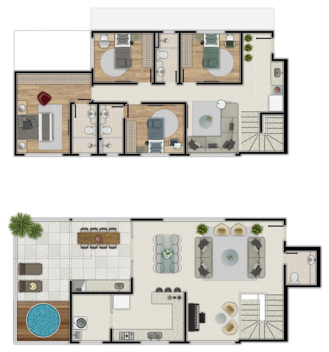 Cobertura, Tirol (barreiro), 3 Quartos, 2 Vagas, 1 Suíte