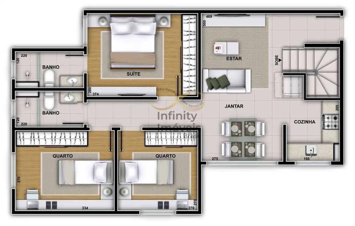 Apartamento, Serra, 3 Quartos