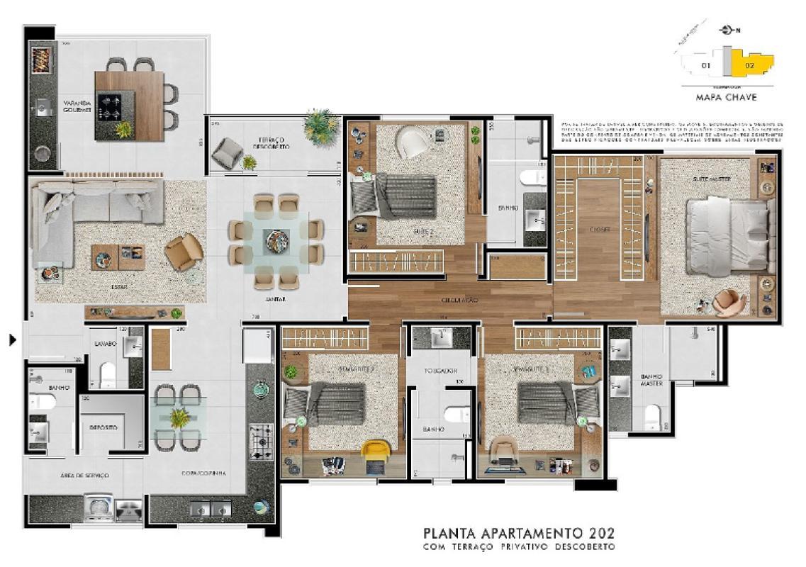 Apartamento, Grajaú, 4 Quartos, 3 Vagas, 3 Suítes