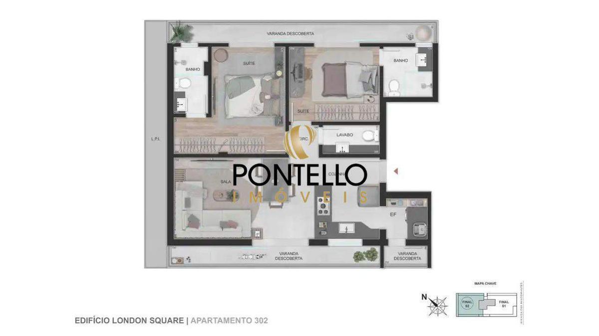 Apartamento, Sion, 2 Quartos, 2 Vagas, 2 Suítes