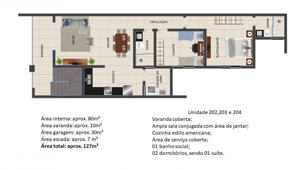 Casa, Parque Xangri-lá, 2 Quartos, 1 Vaga, 1 Suíte