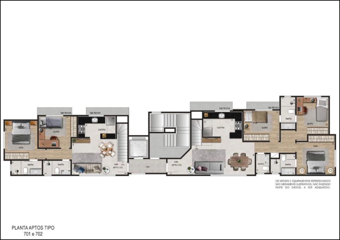 Apartamento, Calafate, 3 Quartos, 3 Vagas, 1 Suíte