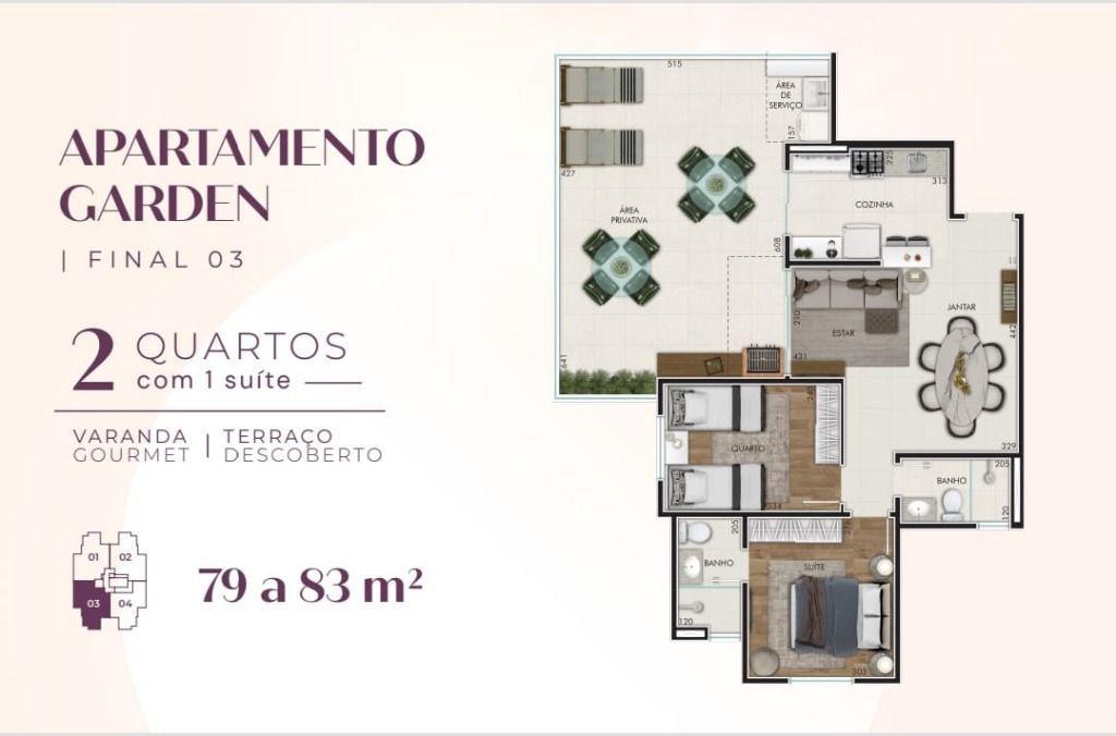 Apartamento, Fonte Grande, 2 Quartos, 1 Vaga